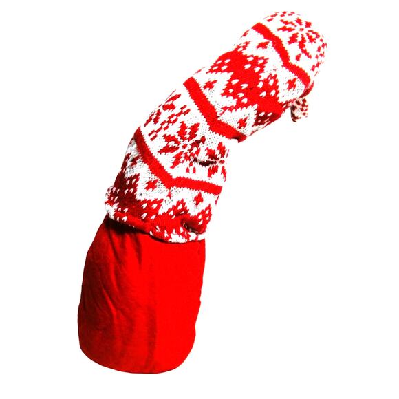 Santa Gnome Plush Red Carrying Present Tall Wired Hat Weighted 18 Inches - Picture 2 of 2